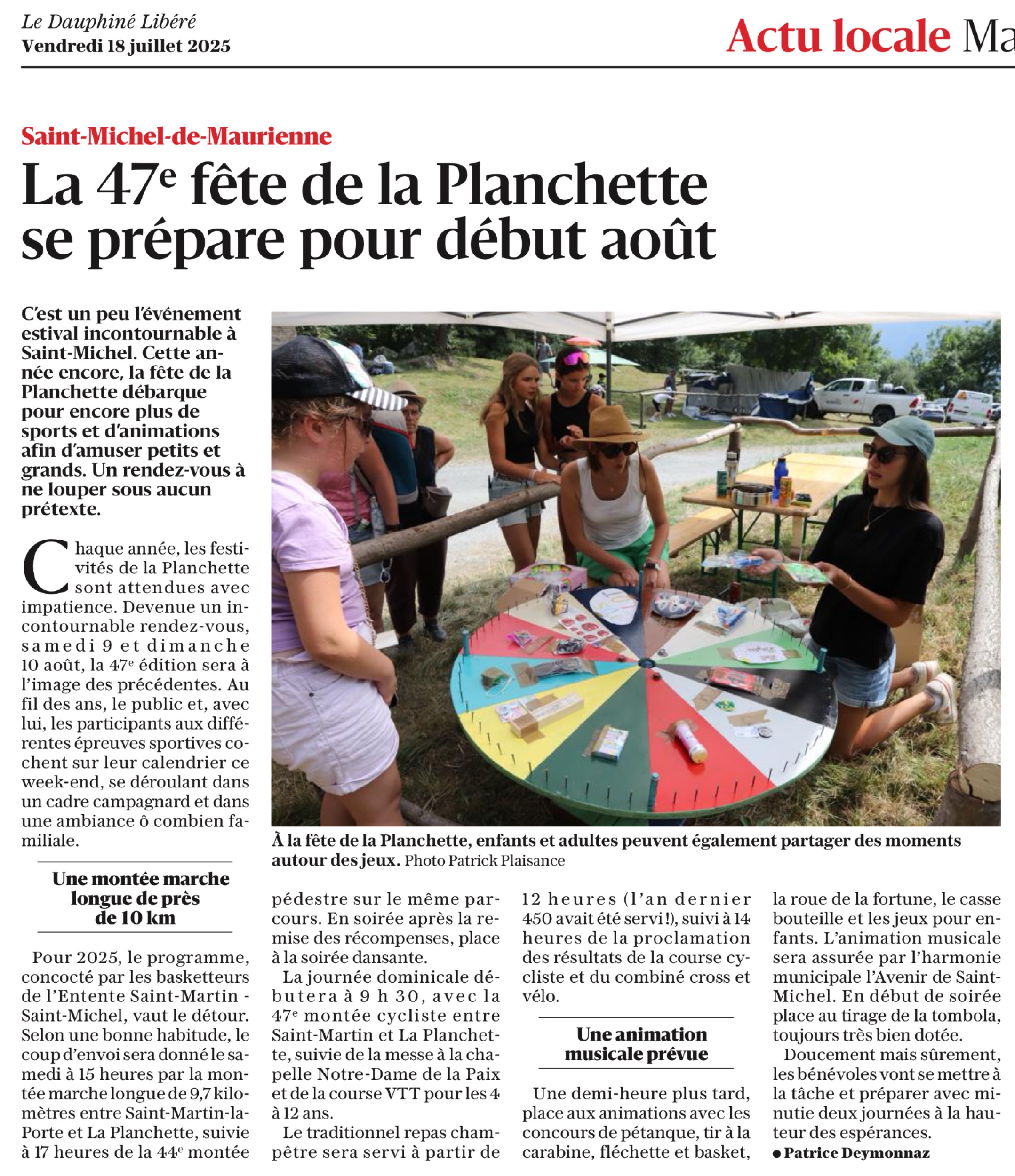 Planchette 2025